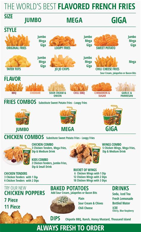 potato corner calories|Menu – Potato Corner.